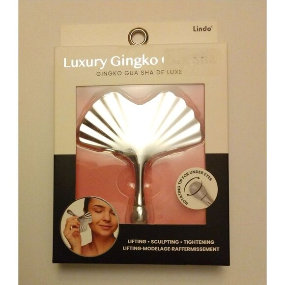 Lifting & Sculpting Luxury Ginkgo Gua Sha Tool by Lindo for Facial Massage - Picture 2 of 2